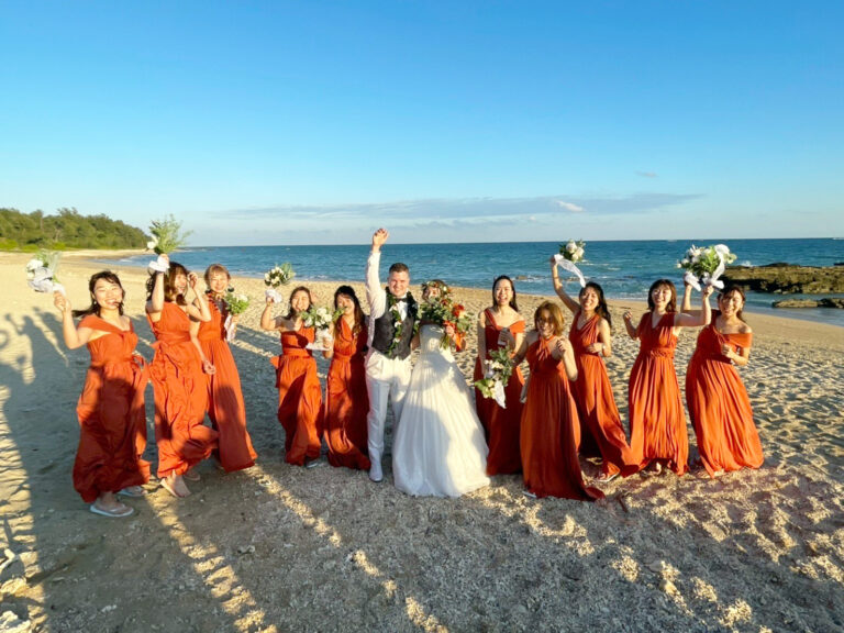 テラコッタ インフィニティ ブライズメイドドレス 沖縄 結婚式