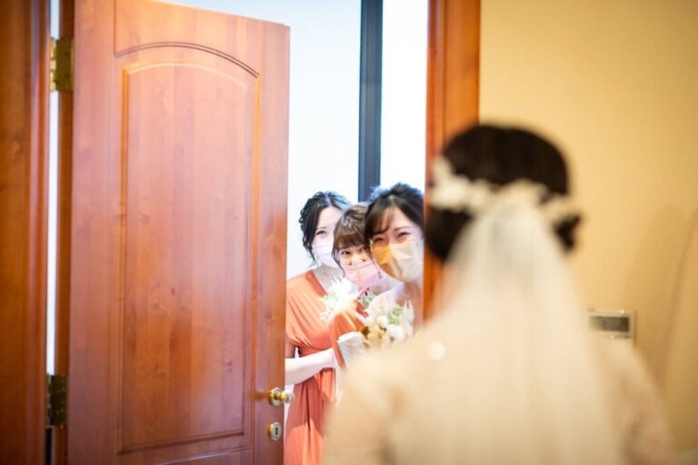 北海道 テラコッタ オレンジ 伊ンフィニティドレス ブライズメイド 結婚式