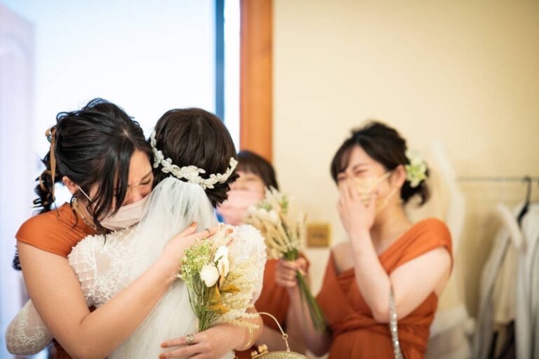 北海道 テラコッタ オレンジ 伊ンフィニティドレス ブライズメイド 結婚式