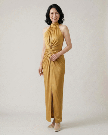お母様ドレス Chelsea HEIDI ホルターネックドレス