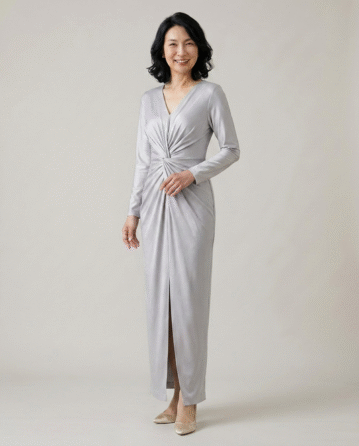 お母様ドレス Chelsea SYLVIE 長袖ミディドレス